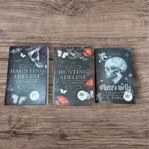 Haunting Adeline + Hunting Adeline + Molly By H D Carlton( Paperback) Bundle